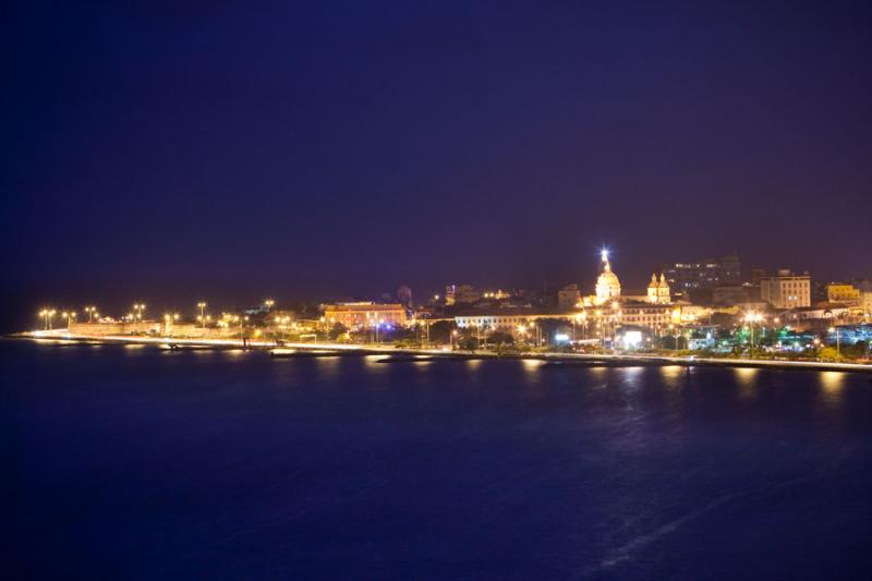 Panoramica de la Ciudad Amurallada, Cartagena, Bol...