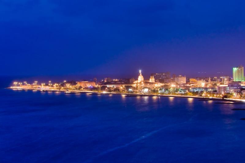 Panoramica de la Ciudad Amurallada, Cartagena, Bol...