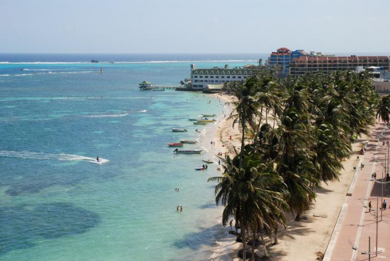 Panoramica de San Andres, Colombia