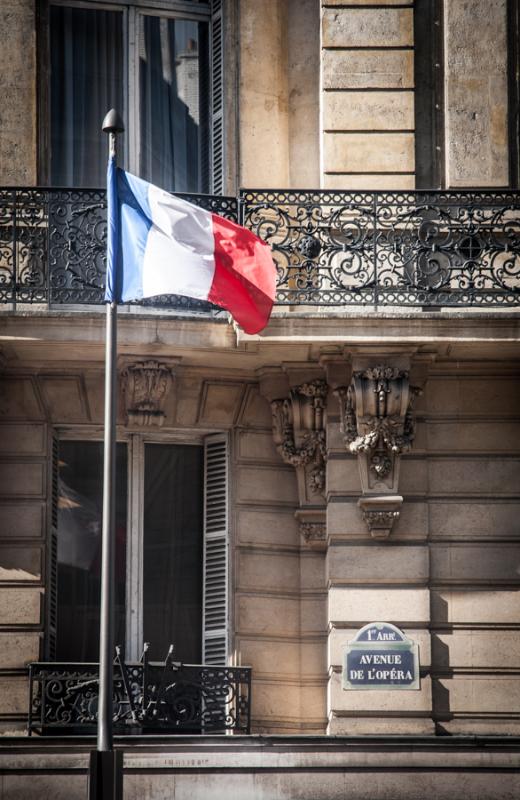 Bandera de Francia, Paris, Europa