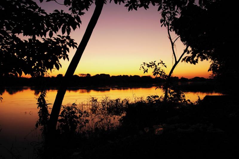 Amanecer en el Rio Magdalena, Santa Cruz de Mompox...