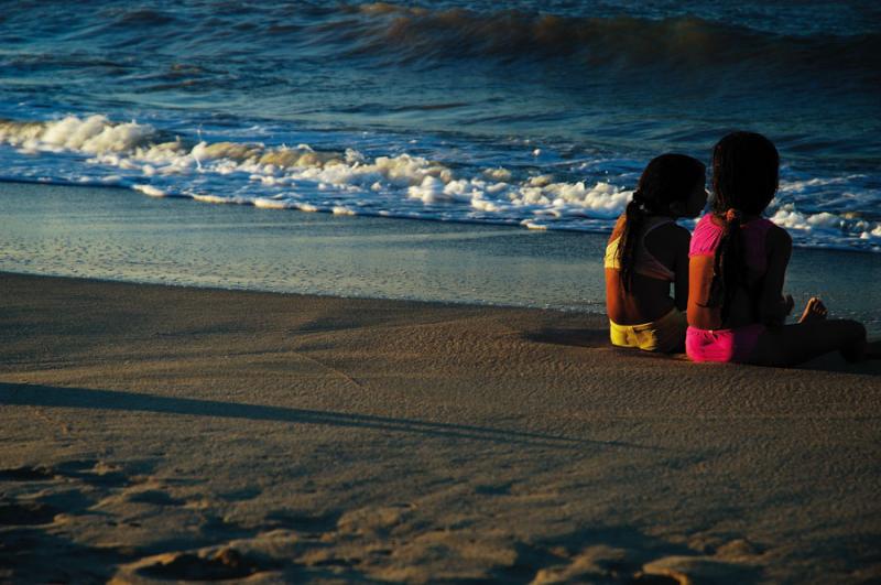 NiÃ±as en la Playa, Riohacha, Guajira, Colombia