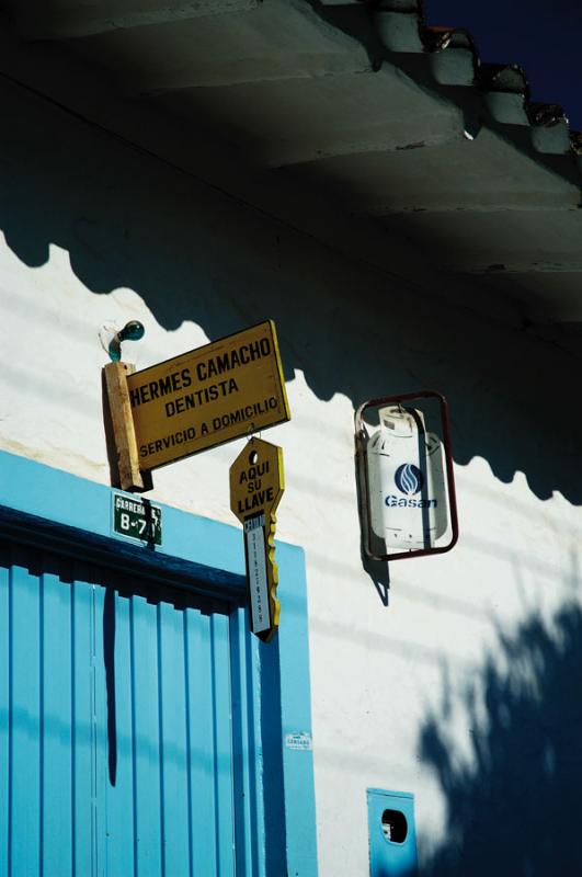 Letrero en Curiti, Santander, Colombia