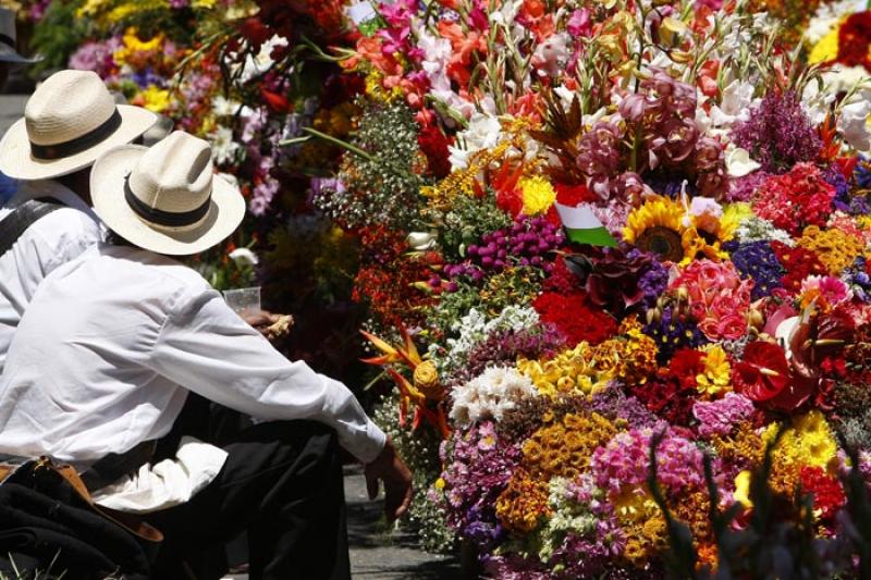 Desfile de Silleteros, Medellin, Antioquia, Colomb...