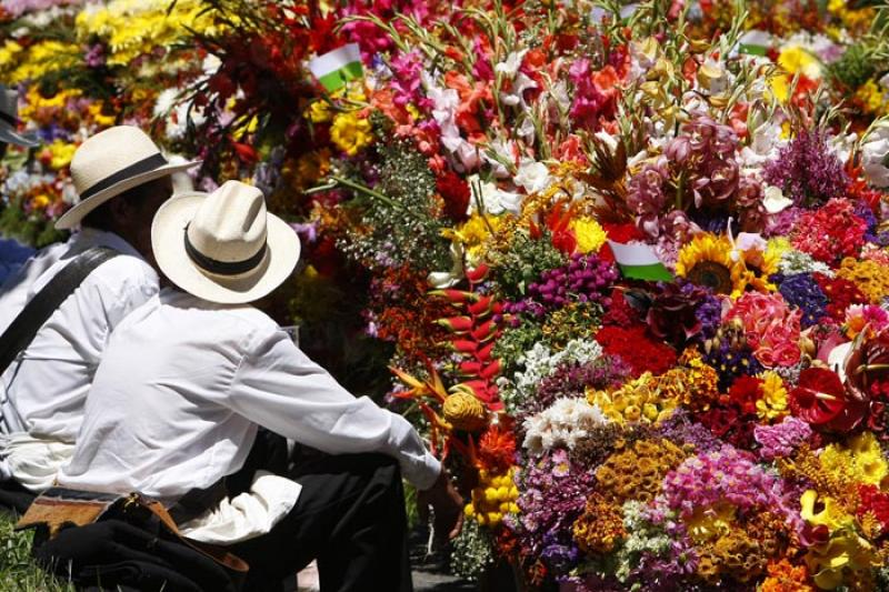 Desfile de Silleteros, Medellin, Antioquia, Colomb...