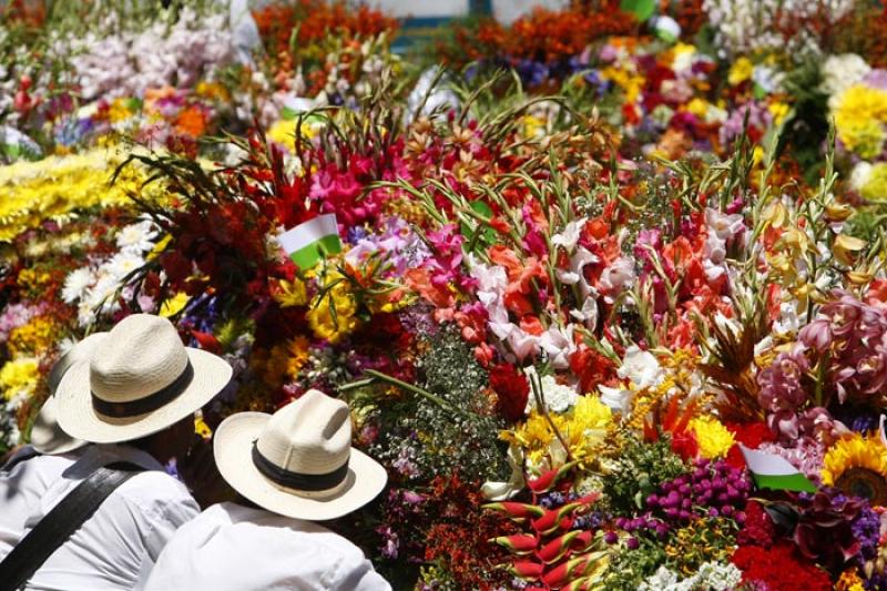 Desfile de Silleteros, Medellin, Antioquia, Colomb...