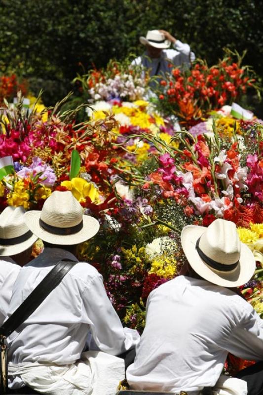 Desfile de Silleteros, Medellin, Antioquia, Colomb...