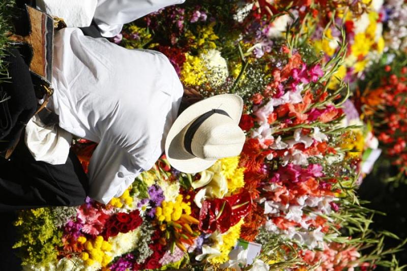 Desfile de Silleteros, Medellin, Antioquia, Colomb...