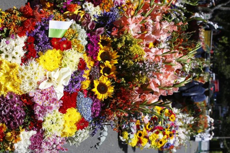 Desfile de Silleteros, Medellin, Antioquia, Colomb...