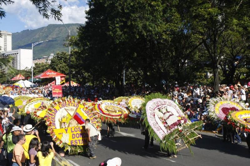 Desfile de Silleteros, Medellin, Antioquia, Colomb...