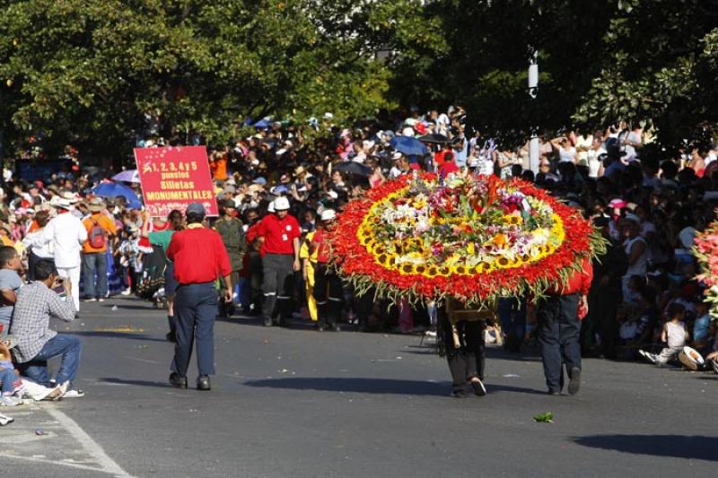 Desfile de Silleteros, Medellin, Antioquia, Colomb...