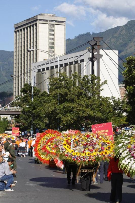 Desfile de Silleteros, Medellin, Antioquia, Colomb...