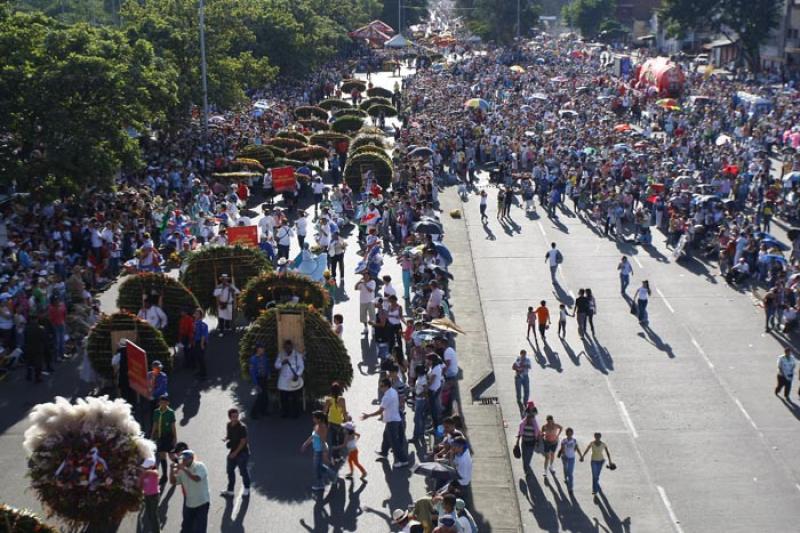 Desfile de Silleteros, Medellin, Antioquia, Colomb...