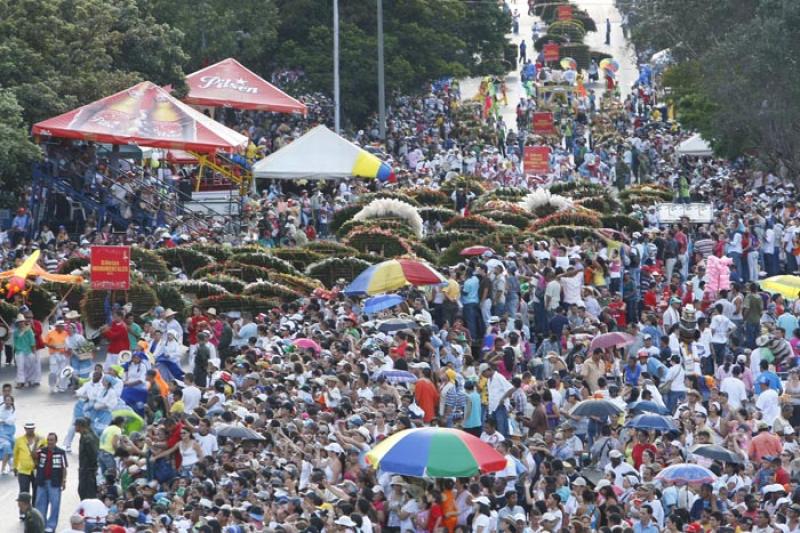 Desfile de Silleteros, Medellin, Antioquia, Colomb...