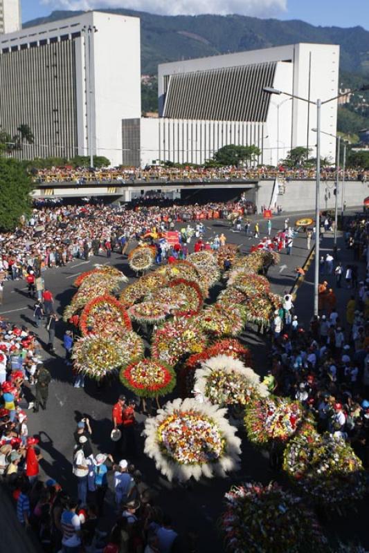 Desfile de Silleteros, Medellin, Antioquia, Colomb...