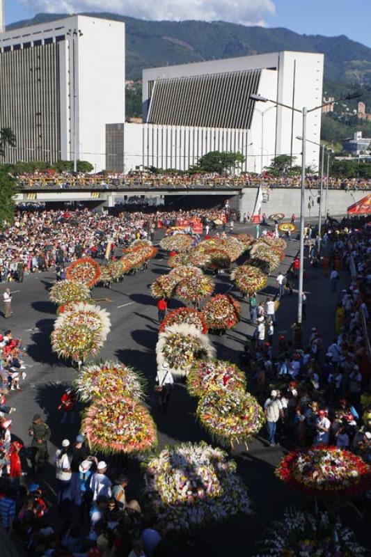 Desfile de Silleteros, Medellin, Antioquia, Colomb...