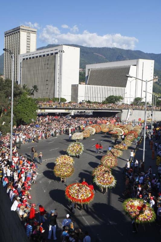 Desfile de Silleteros, Medellin, Antioquia, Colomb...