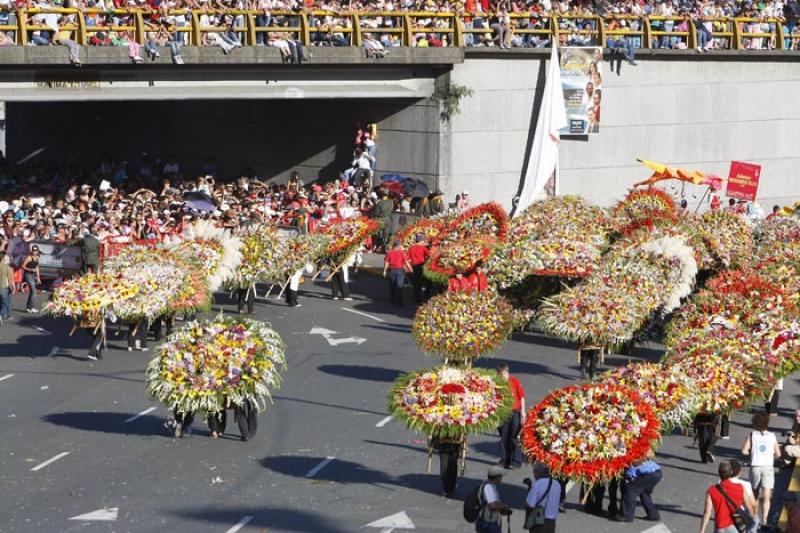 Desfile de Silleteros, Medellin, Antioquia, Colomb...