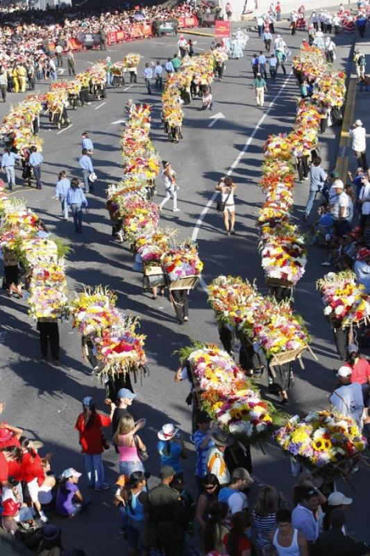 Desfile de Silleteros, Medellin, Antioquia, Colomb...