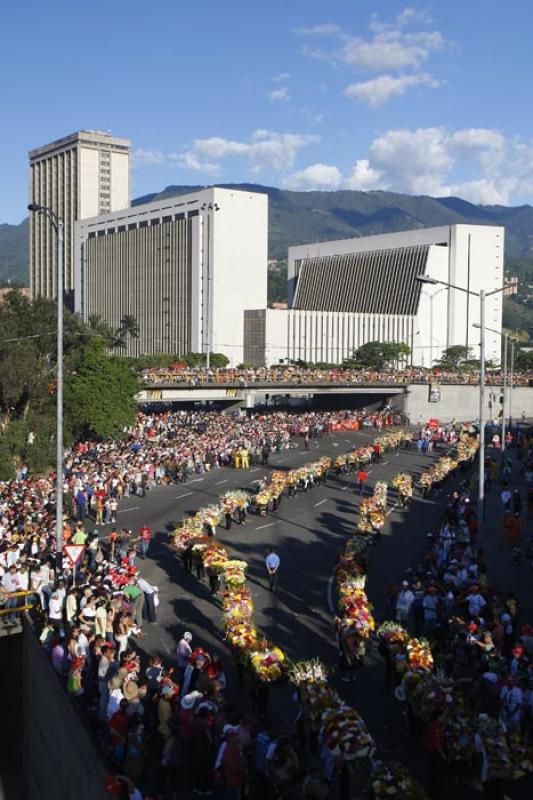 Desfile de Silleteros, Medellin, Antioquia, Colomb...