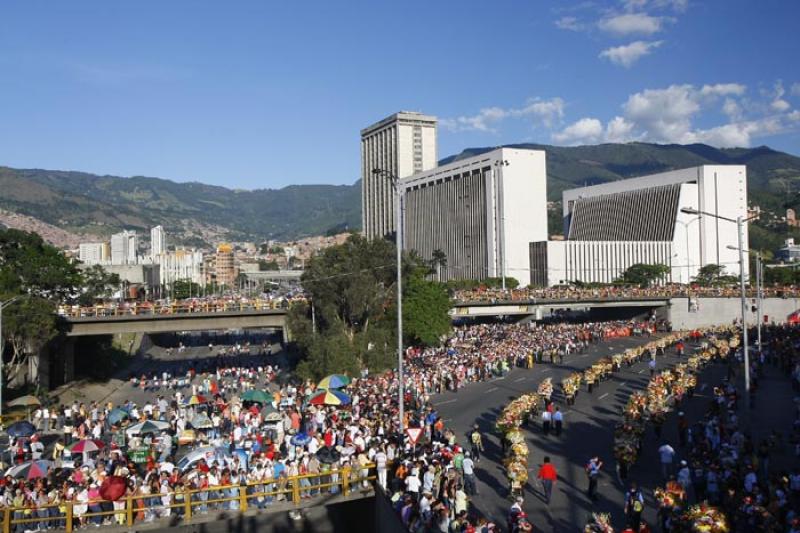 Desfile de Silleteros, Medellin, Antioquia, Colomb...