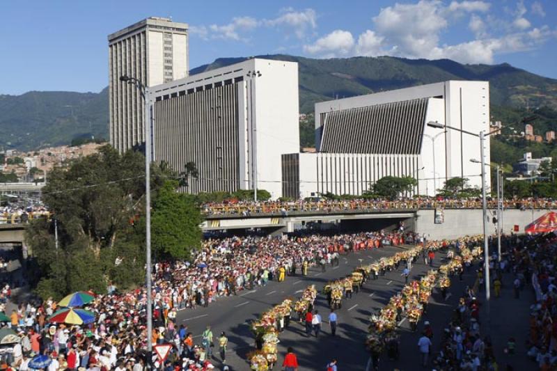 Desfile de Silleteros, Medellin, Antioquia, Colomb...