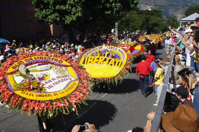 Desfile de Silleteros, Medellin, Antioquia, Colomb...