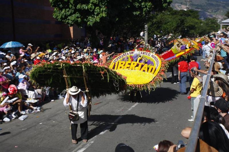 Desfile de Silleteros, Medellin, Antioquia, Colomb...