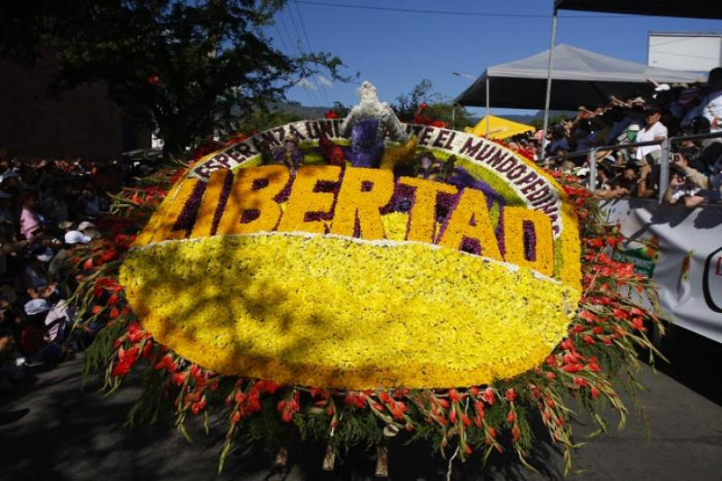 Desfile de Silleteros, Medellin, Antioquia, Colomb...