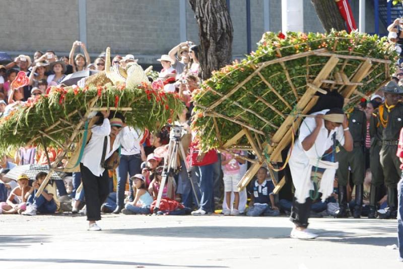 Desfile de Silleteros, Medellin, Antioquia, Colomb...