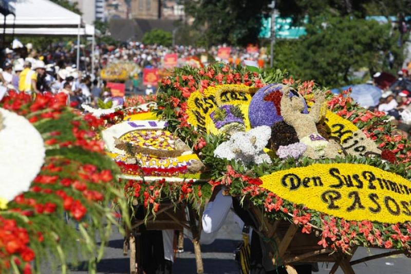 Desfile de Silleteros, Medellin, Antioquia, Colomb...