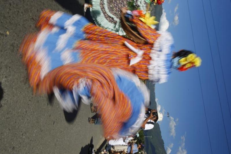 Bailarina en el Desfile de Silleteros, Medellin, A...