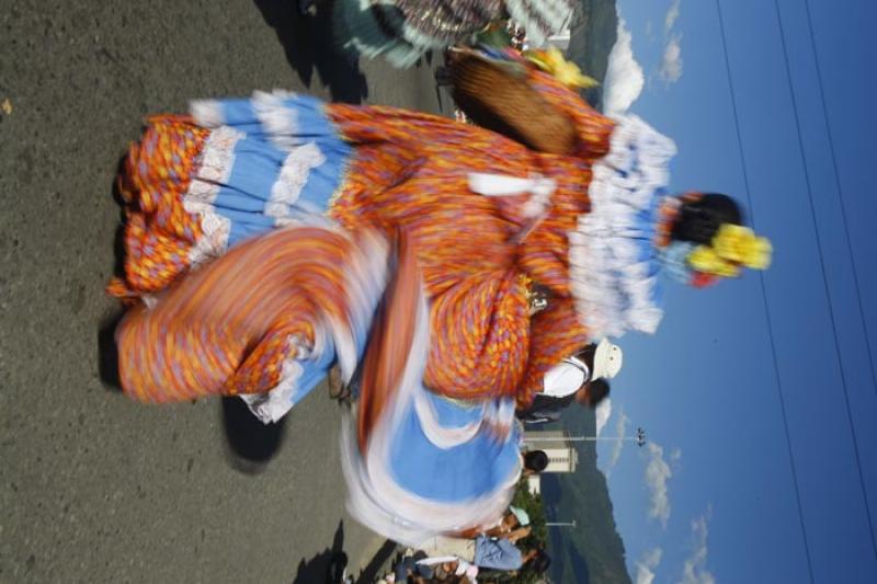 Bailarina en el Desfile de Silleteros, Medellin, A...