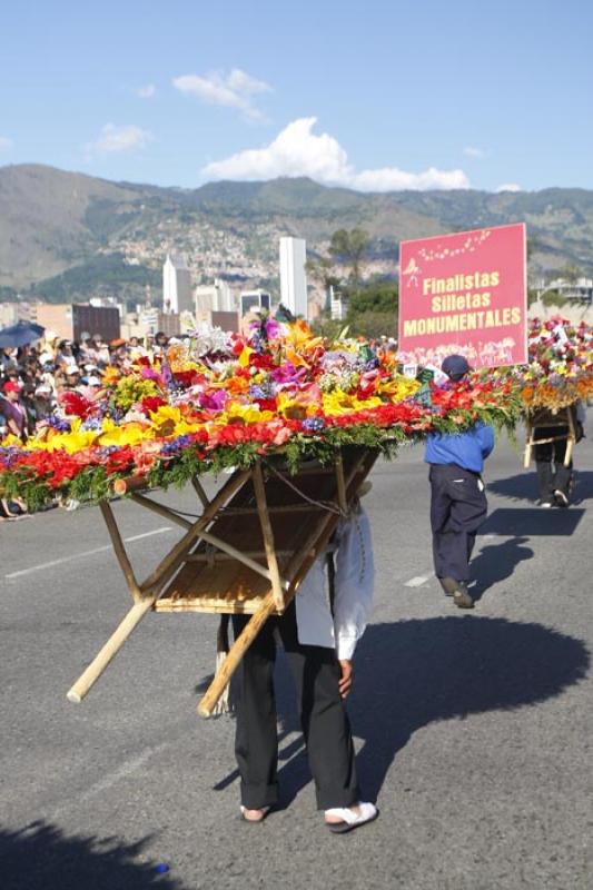 Desfile de Silleteros, Medellin, Antioquia, Colomb...