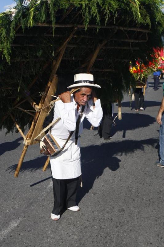 Desfile de Silleteros, Medellin, Antioquia, Colomb...