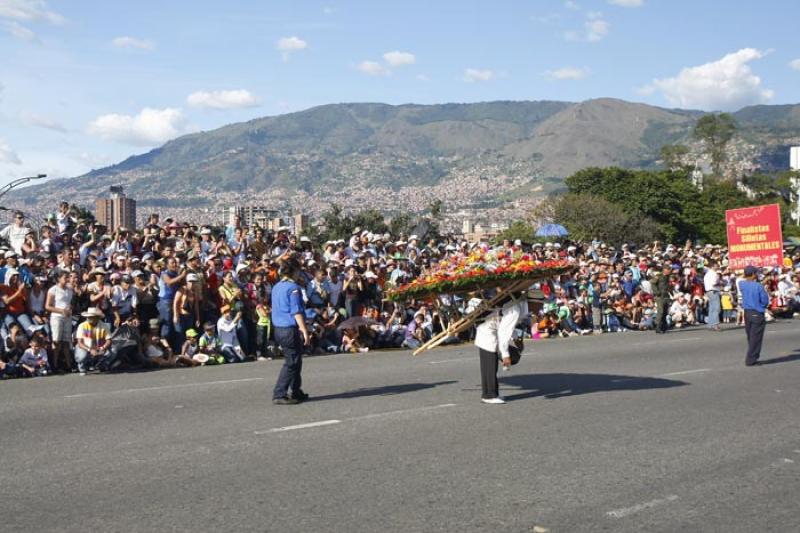 Desfile de Silleteros, Medellin, Antioquia, Colomb...