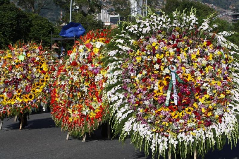 Desfile de Silleteros, Medellin, Antioquia, Colomb...