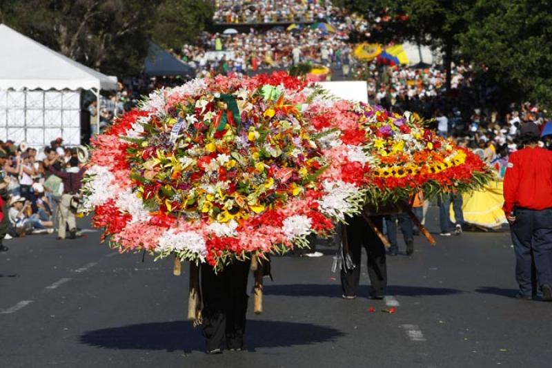 Desfile de Silleteros, Medellin, Antioquia, Colomb...