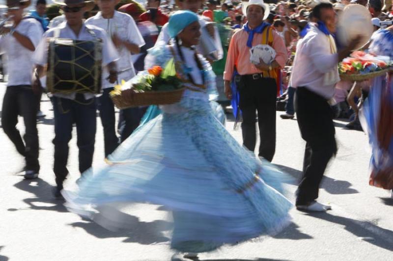 Bailarina en el Desfile de Silleteros, Medellin, A...