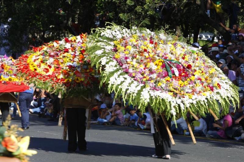 Desfile de Silleteros, Medellin, Antioquia, Colomb...