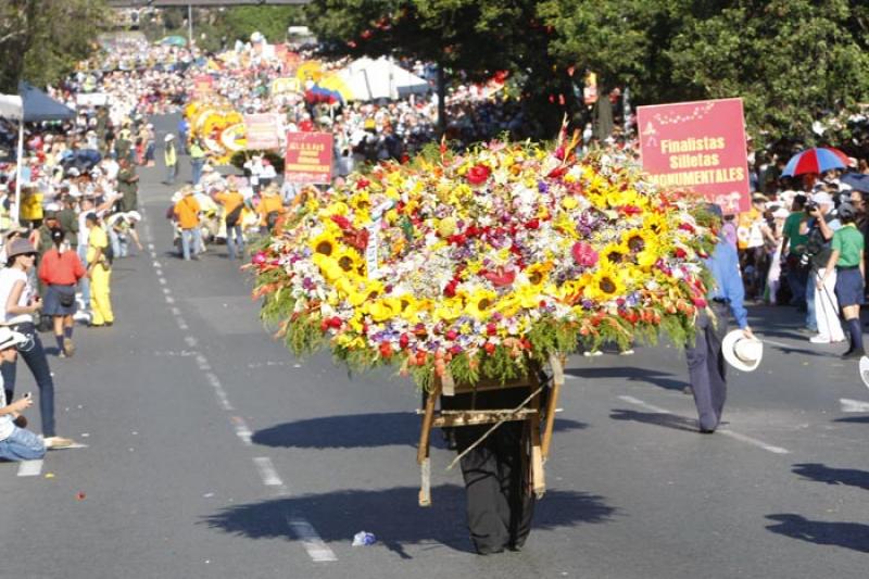 Desfile de Silleteros, Medellin, Antioquia, Colomb...