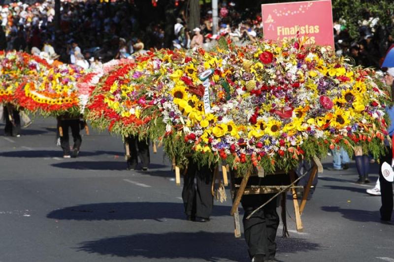 Desfile de Silleteros, Medellin, Antioquia, Colomb...