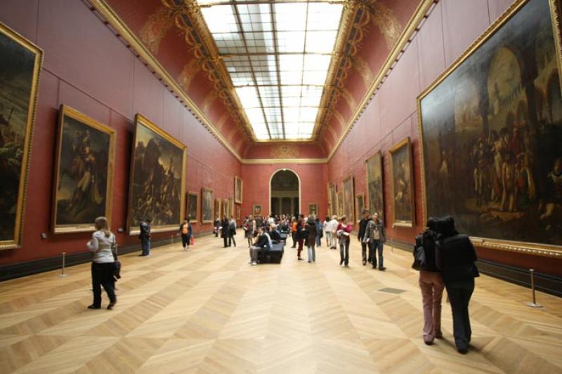 Interior del Museo del Louvre, Paris, Francia, Eur...