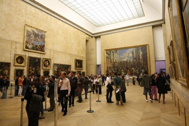 Interior del Museo del Louvre, Paris, Francia, Eur...