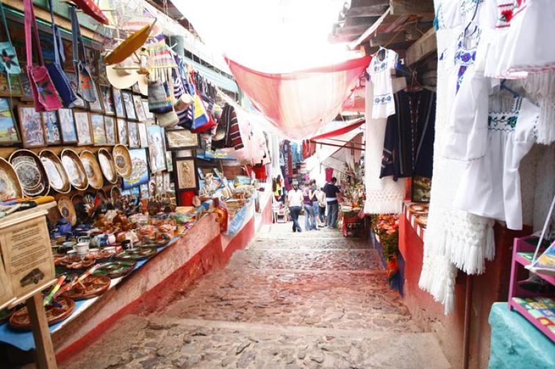 Mercados Artesanales, Isla de Janitzio, Patzcuaro,...