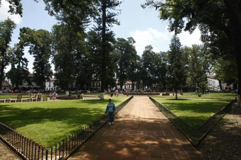 Plaza Vasco de Quiroga, Patzcuaro, Michoacan, Mexi...