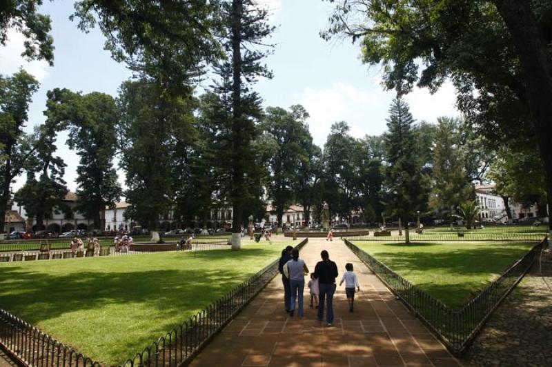 Plaza Vasco de Quiroga, Patzcuaro, Michoacan, Mexi...