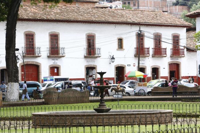 Plaza Vasco de Quiroga, Patzcuaro, Michoacan, Mexi...