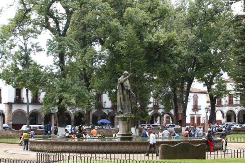 Fuente de Vasco de Quiroga, Patzcuaro, Michoacan, ...