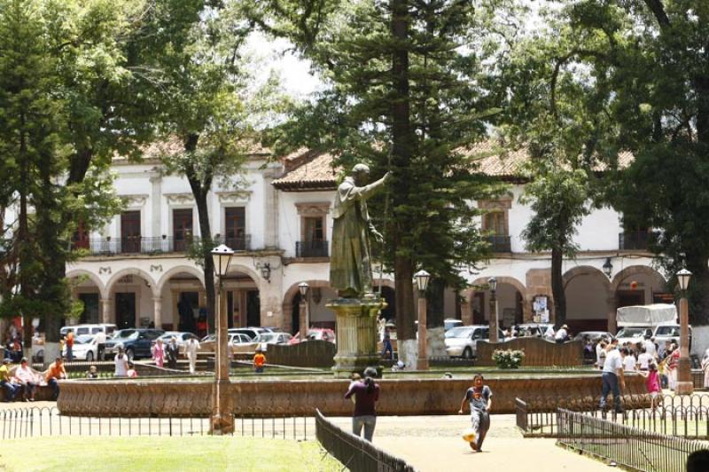 Fuente de Vasco de Quiroga, Patzcuaro, Michoacan, ...